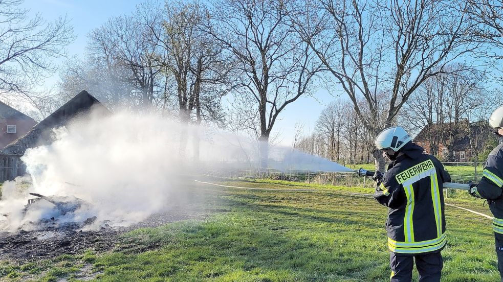 In Bunderhee wurden die Einsatzkräfte am späten Nachmittag alarmiert. Foto: Wolters