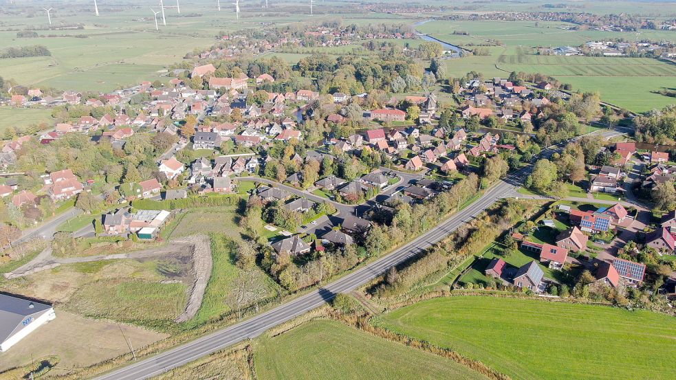 Die meisten Gewerbeansiedlungen finden sich derzeit in Hinte. Ein neues großes Gewerbegebiet wird es in naher Zukunft nicht geben. Foto: Archiv