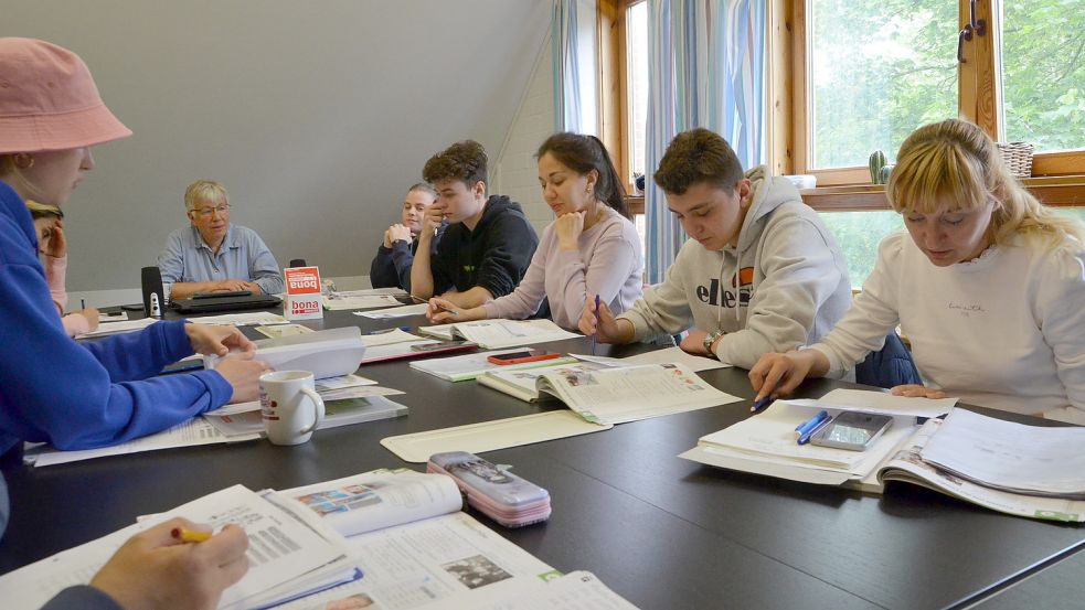 Die Kursteilnehmer machen gute Fortschritte. Foto: Hillebrand