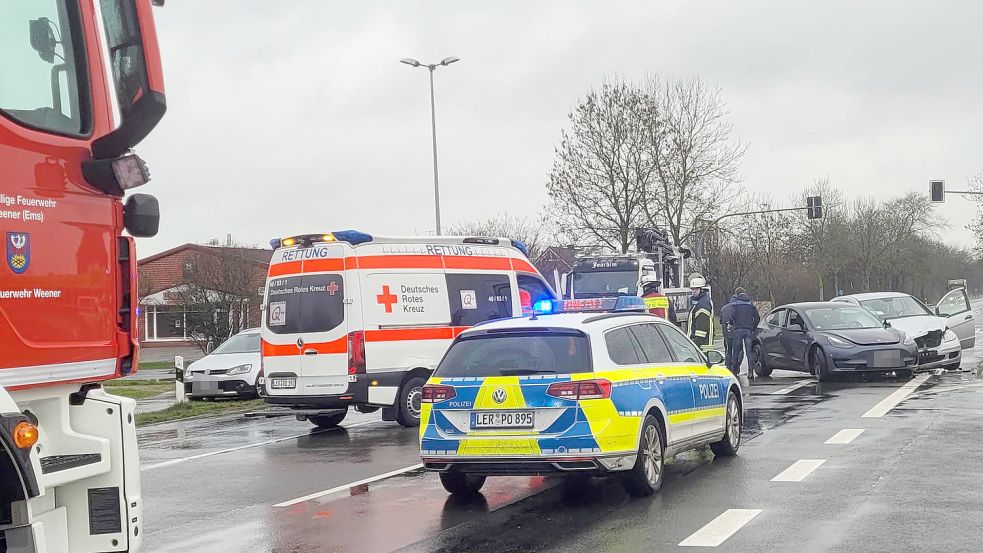 Die Polizei wurde nach Weener gerufen. Foto: Wolters