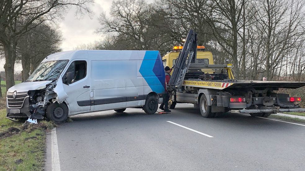 In Aurich gab es einen Unfall. Fotos: Kraft