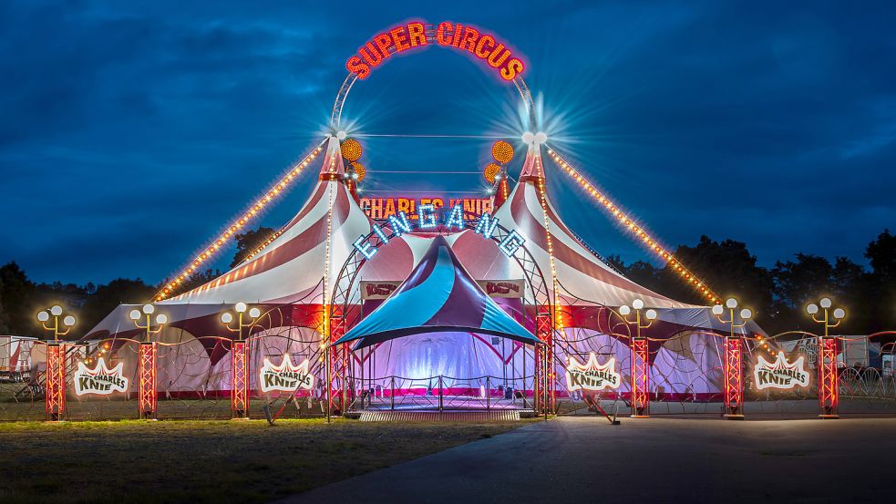 Der Zirkus macht auf der Großen Bleiche Halt. Foto: Zirkus Charles Knie