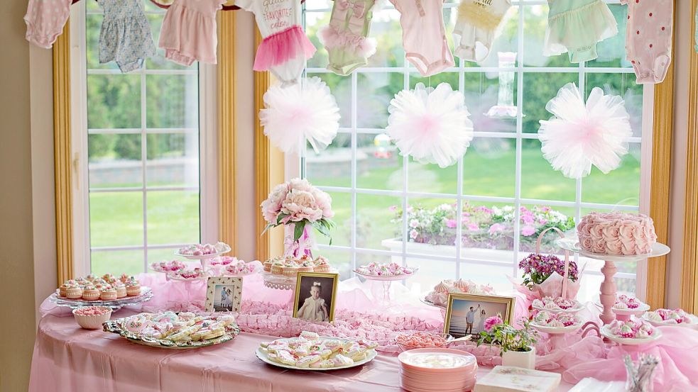 Bei der Baby-Party wird groß aufgefahren. Foto: Pixabay