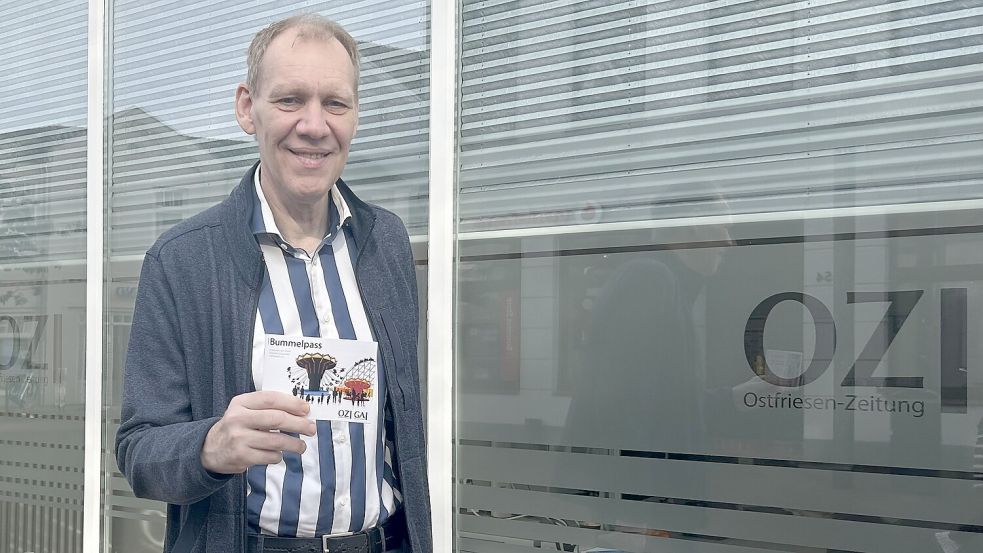 Für Jürgen Dannen aus Leer hat der Bummelpass inzwischen Tradition. Foto: Heinig