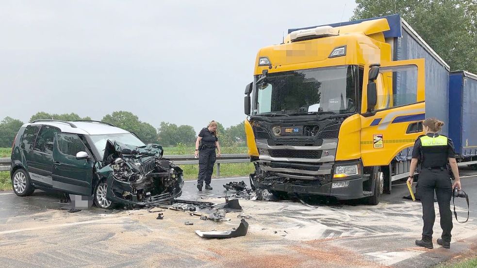 Dieser Unfall aus dem Juni 2023 in Ulbargen wird am kommenden Dienstag vor Gericht verhandelt. Foto: Archiv/Weymer