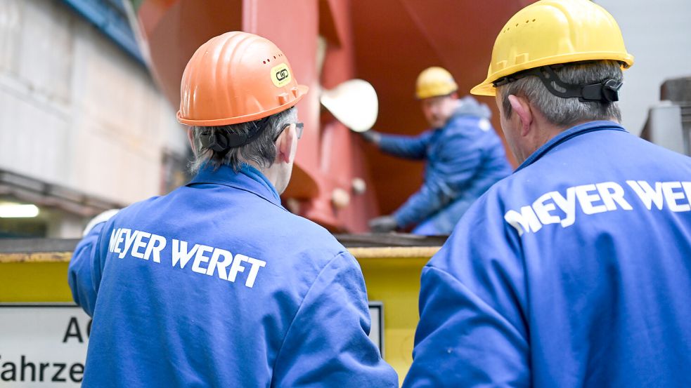 Bei der Meyer-Werft soll Personal abgebaut werden. Foto: Klemmer/dpa/Archiv