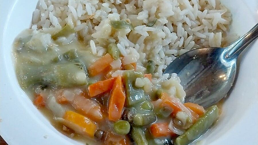 Reis und Gemüse – dieses Foto haben Bewohner gemacht. Foto: Marie Busse