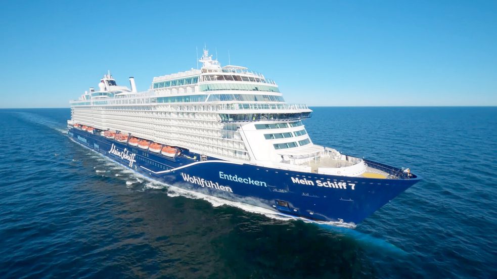 Die „Mein Schiff 7“ ist der vorerst letzte Neubau für die Hamburger Reederei TUI Cruises von der Werft Meyer Turku. Foto: TUI Cruises