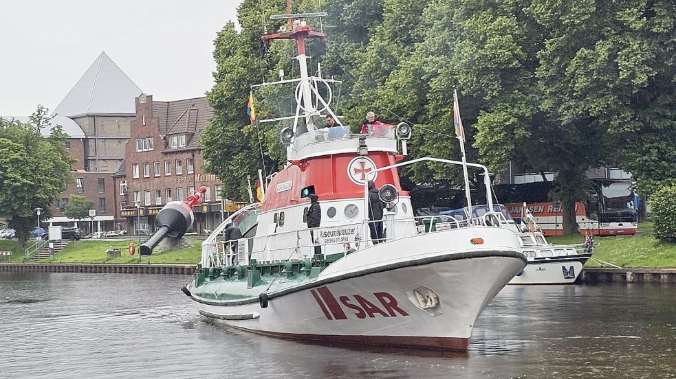 Der Seenotkreuzer „Georg Breusing“ wurde im Juni bei einer kleinen Ausfahrt getestet. Er soll bald ins Dock fahren und saniert werden. Foto: Förderkreis