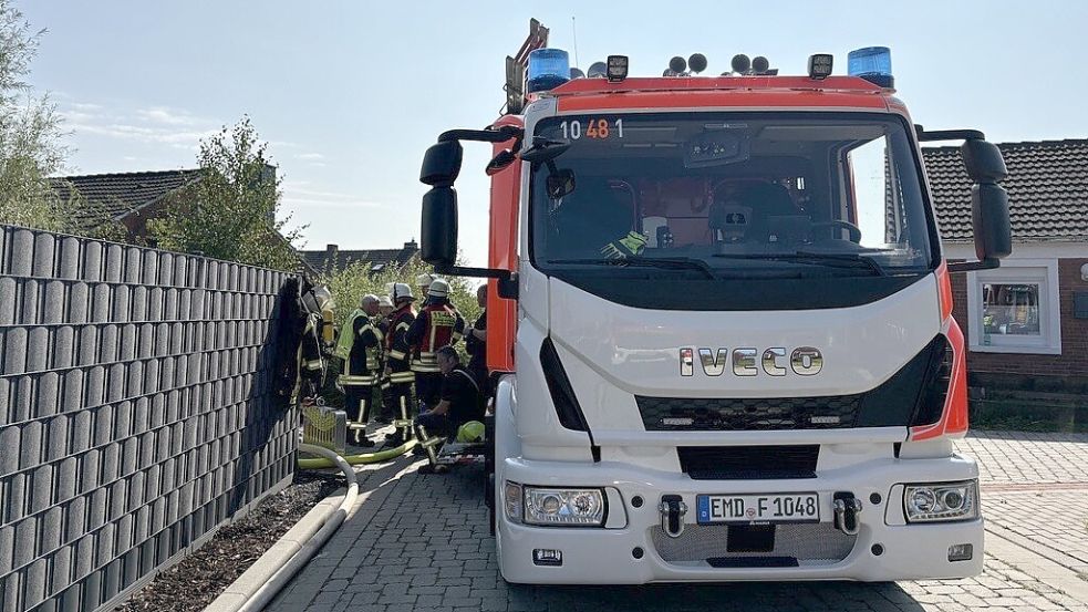 Die Feuerwehr rückte am Samstagnachmittag aus. Foto: Hanssen