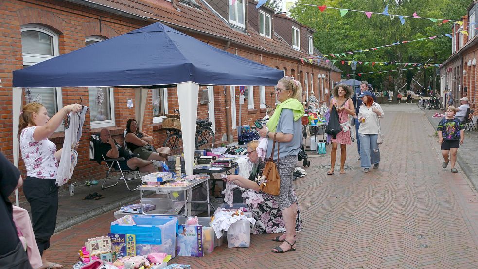 Ein Anlaufpunkt auch in diesem Jahr war der Flohmarkt. Foto: Jürgens