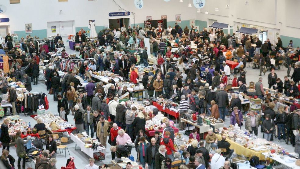 In der Nordseehalle ist wieder ein großer Flohmarkt. Archivfoto: privat