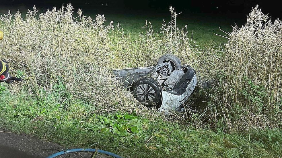 In Hinte hat es einen Verkehrsunfall gegeben. Foto: Feuerwehr Emden