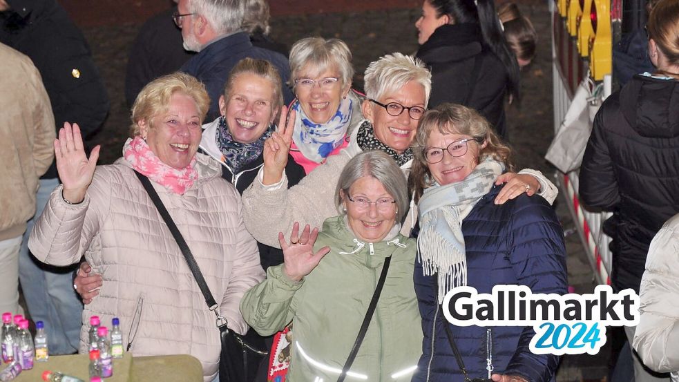 Diese Gruppe hatte am Donnerstagabend Spaß auf dem Gallimarkt. Foto: Wolters