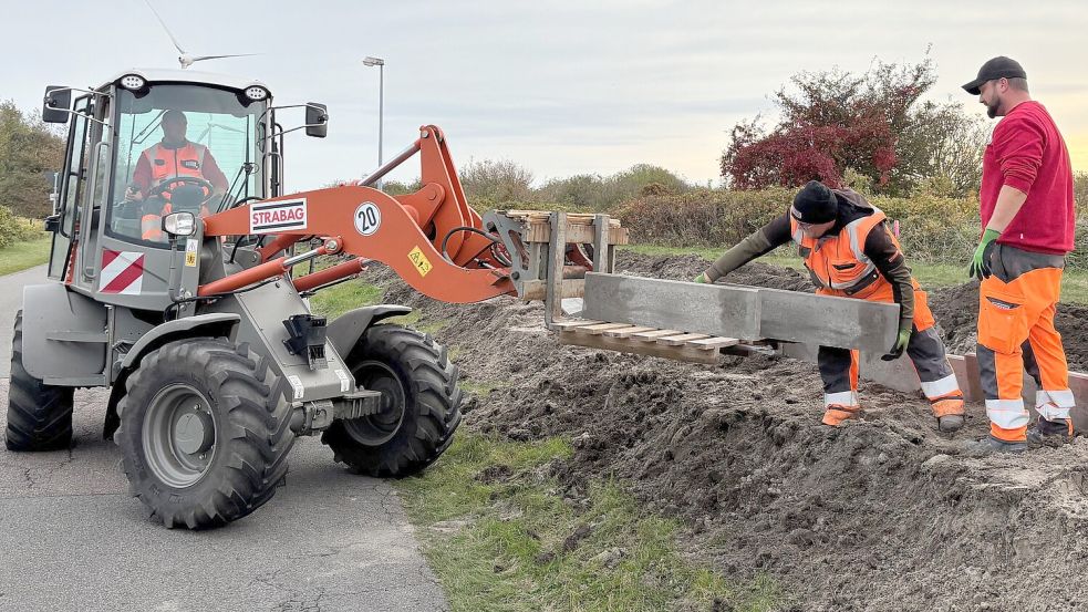 Die Erdarbeiten sind in vollem Gange. Foto: Ferber