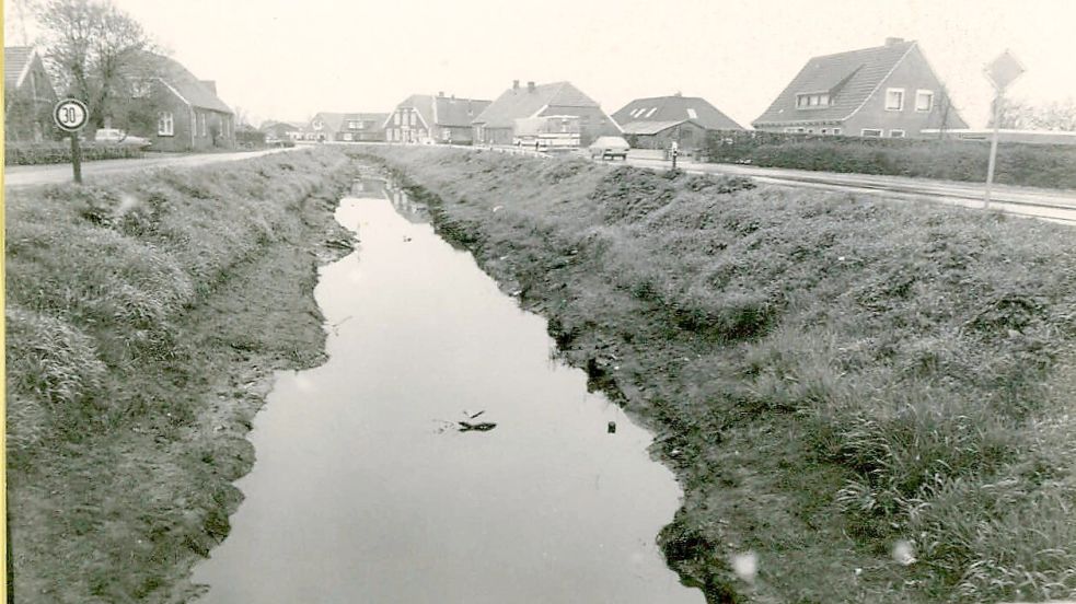 Ende der sechziger Jahre diente der Kanal nur noch zur Entwässerung. Er verlandete, es stank. Auch entsorgten die Anlieger hier teilweise ihre Gartenabfälle. Foto: Archiv Kerstin Buss