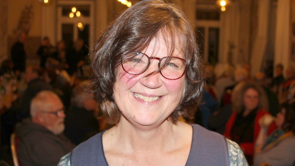 Ulrike Maus nach ihrer Nominierung zur Bundestagskandidatin für den Wahlkreis 26 (Friesland-Wilhelmshaven-Wittmund). Foto: Oltmanns