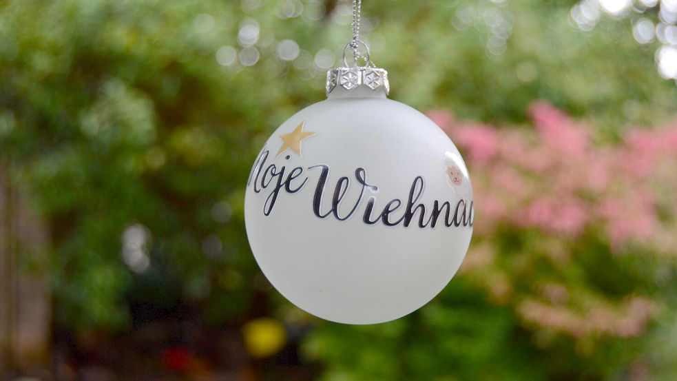 So sieht die von Annie Heger gestaltete Christbaumkugel aus. Foto: privat