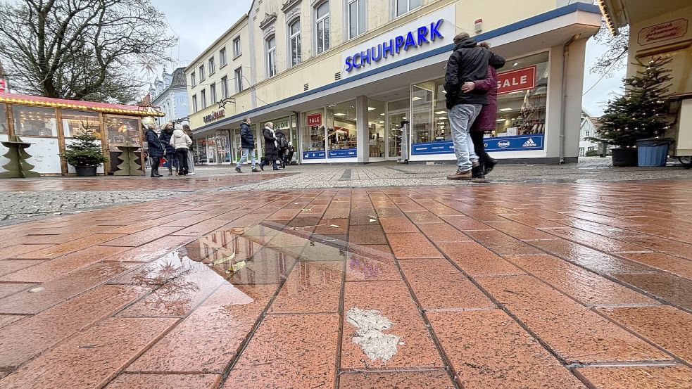 Der Abschnitt zwischen Ledastraße und Denkmalsplatz wird auch in den kommenden Jahren nicht saniert. Foto: Bothe