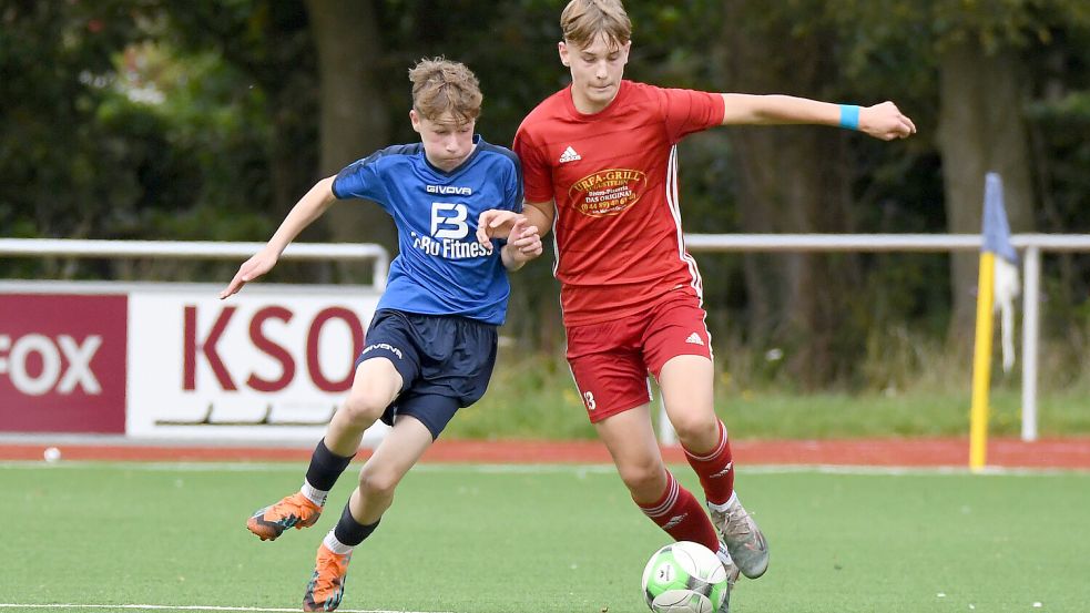 Der FTC Hollen (rechts) müsste mit seinem starken 2009er-Jahrgang künftig nicht mehr eine Saison lang warten, ehe man nach einem Aufstieg höherklassiger unterwegs sein kann. Archivfoto: Doden/Blomberg