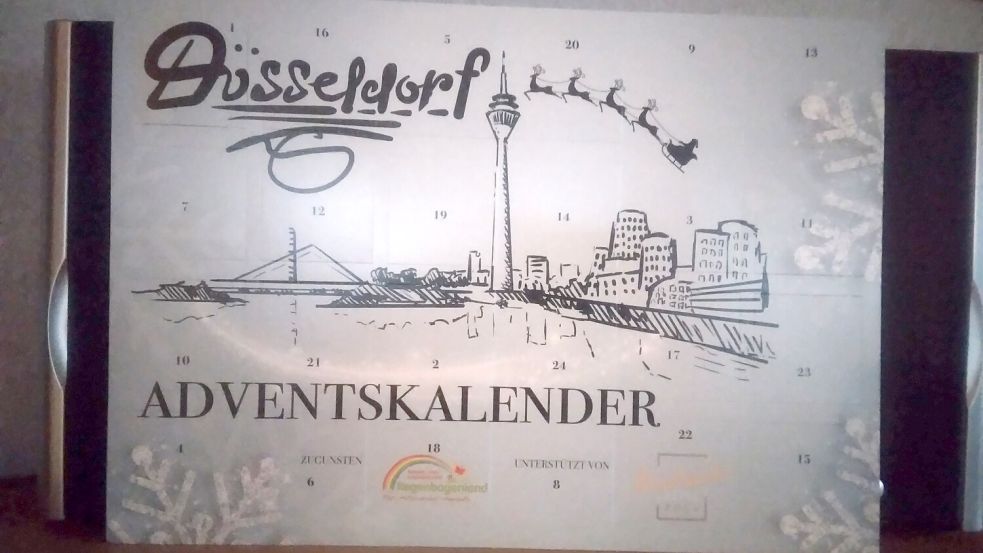 Der Adventskalender von Ilona Höschler wurde von dem Kinderhospiz Regenbogenland in Düsseldorf verkauft. Foto: Höschler