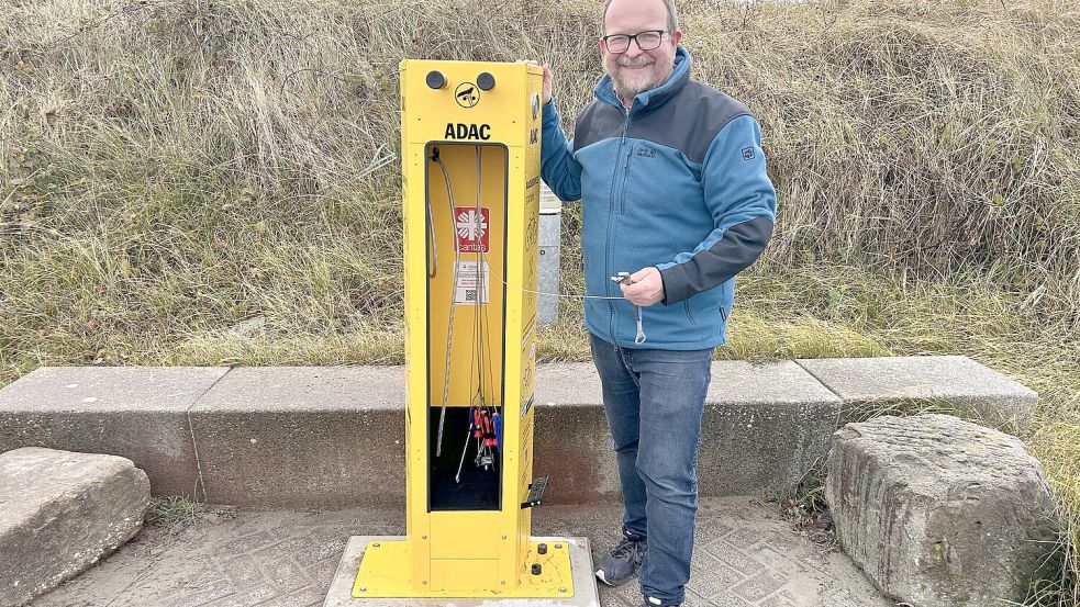 Ralf Anderer hatte die Idee, die ADAC-Radstation nach Borkum zu holen. Foto: NBG