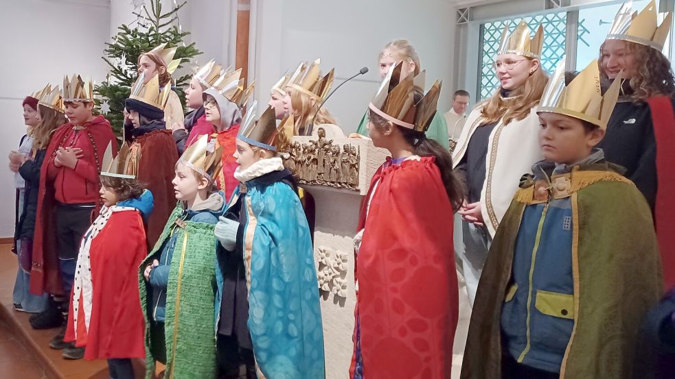 Die Sternsinger der Insel haben sich intensiv mit dem Thema Kinderrechte auseinandergesetzt. Foto: Langkau