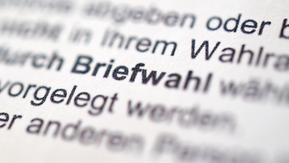 Die Briefwahl kann jetzt im Wahlkreis Unterems beantragt werden. Symbolfoto: Marijan Murat/dpa