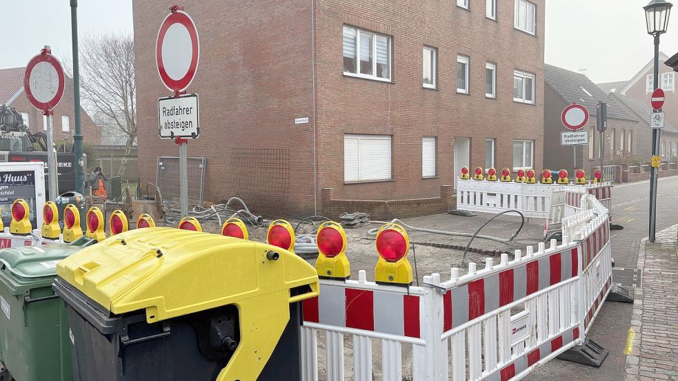 Autos können die Stelle derzeit nicht passieren. Foto: Ferber