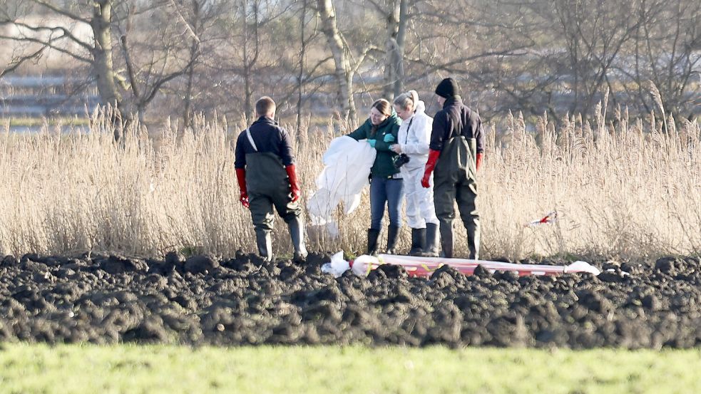 Am Samstag, 11. Januar 2025, wurde im Uphuser Hammrich in Emden eine Leiche gefunden. Foto: J. Doden/Emden